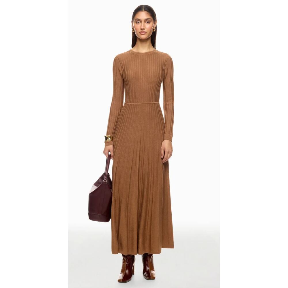 ba&sh Jazia Dress in Brown Size S